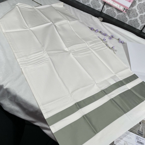NIB [ 1 King ] Pillow Sham for Frette At Home Brenta in Ivory / Sage Green‎ - Picture 3 of 12